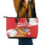 Peru Independence Day Leather Tote Bag Feliz 28 de Julio Felices Fiestas Patrias - Wonder Print Shop