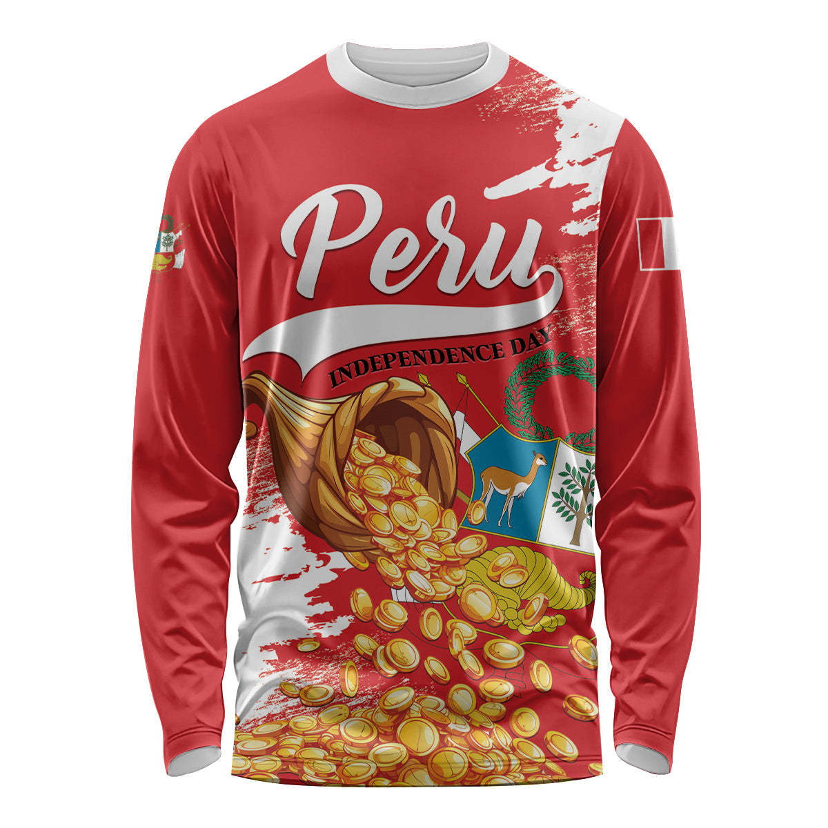 Peru Independence Day Long Sleeve Shirt Feliz 28 de Julio Felices Fiestas Patrias - Wonder Print Shop