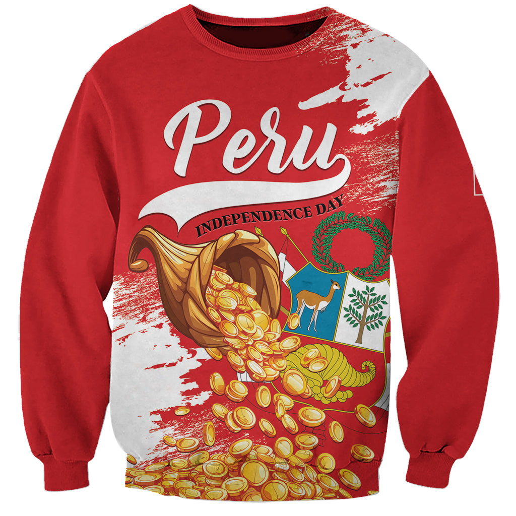 Peru Independence Day Sweatshirt Feliz 28 de Julio Felices Fiestas Patrias - Wonder Print Shop