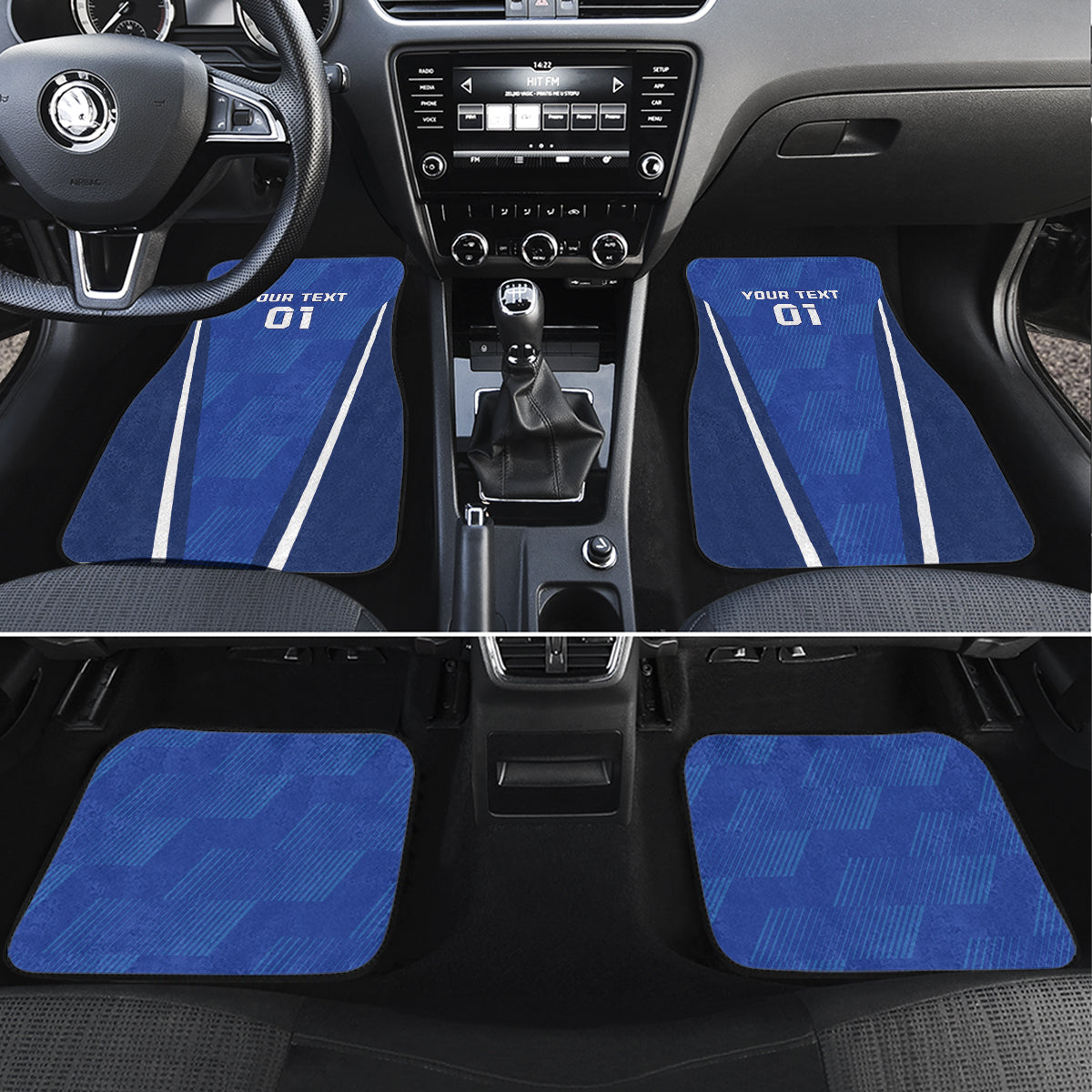 Italy 2024 Football Car Mats 2024 Go Gli Azzurri - Wonder Print Shop