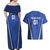 Custom Italy 2024 Football Couples Matching Off Shoulder Maxi Dress and Hawaiian Shirt 2024 Go Gli Azzurri - Wonder Print Shop