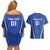 Custom Italy 2024 Football Couples Matching Off Shoulder Short Dress and Hawaiian Shirt 2024 Go Gli Azzurri - Wonder Print Shop