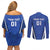 Custom Italy 2024 Football Couples Matching Off Shoulder Short Dress and Long Sleeve Button Shirt 2024 Go Gli Azzurri - Wonder Print Shop