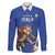 Custom Italy 2024 Football Family Matching Long Sleeve Bodycon Dress and Hawaiian Shirt 2024 Go Gli Azzurri - Wonder Print Shop