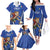 Custom Italy 2024 Football Family Matching Off The Shoulder Long Sleeve Dress and Hawaiian Shirt 2024 Go Gli Azzurri - Wonder Print Shop