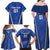 Custom Italy 2024 Football Family Matching Off Shoulder Maxi Dress and Hawaiian Shirt 2024 Go Gli Azzurri - Wonder Print Shop