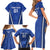 Custom Italy 2024 Football Family Matching Short Sleeve Bodycon Dress and Hawaiian Shirt 2024 Go Gli Azzurri - Wonder Print Shop