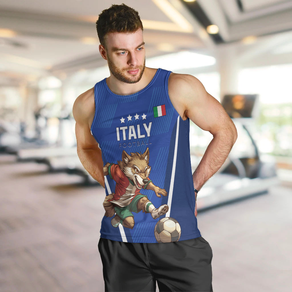 Custom Italy 2024 Football Men Tank Top 2024 Go Gli Azzurri - Wonder Print Shop