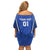 Custom Italy 2024 Football Off Shoulder Short Dress 2024 Go Gli Azzurri - Wonder Print Shop