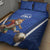 Italy 2024 Football Quilt Bed Set 2024 Go Gli Azzurri