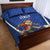 Italy 2024 Football Quilt Bed Set 2024 Go Gli Azzurri