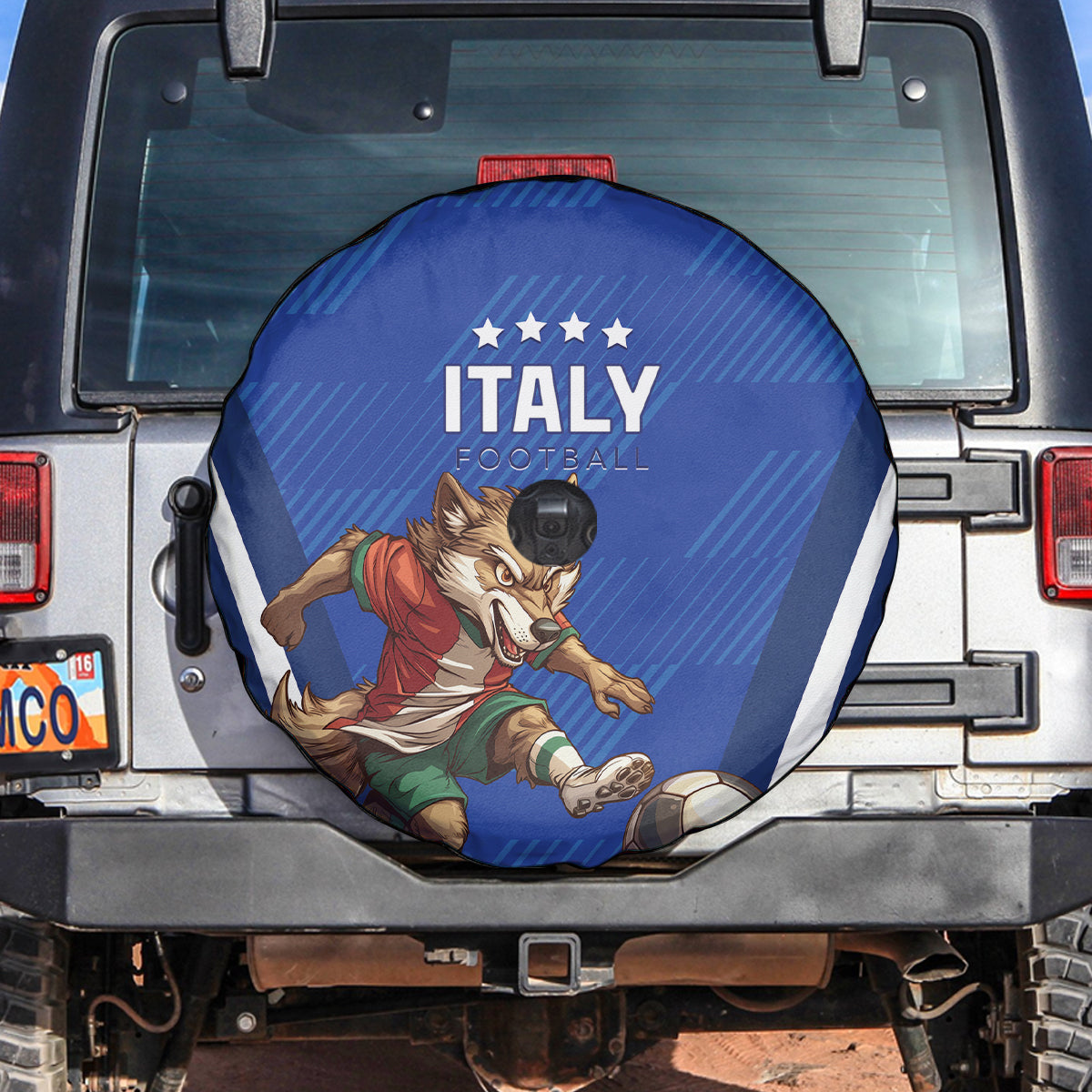 Italy 2024 Football Spare Tire Cover 2024 Go Gli Azzurri