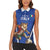 Custom Italy 2024 Football Women Sleeveless Polo Shirt 2024 Go Gli Azzurri