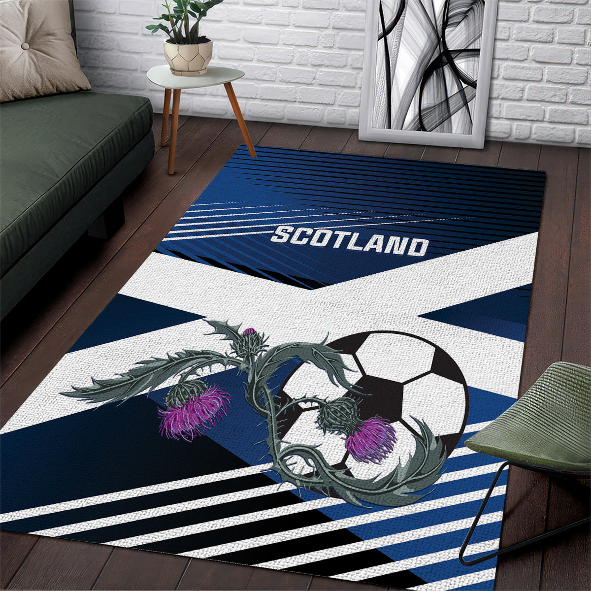 Scotland 2024 Football Area Rug 2024 Go Champions - Wonder Print Shop