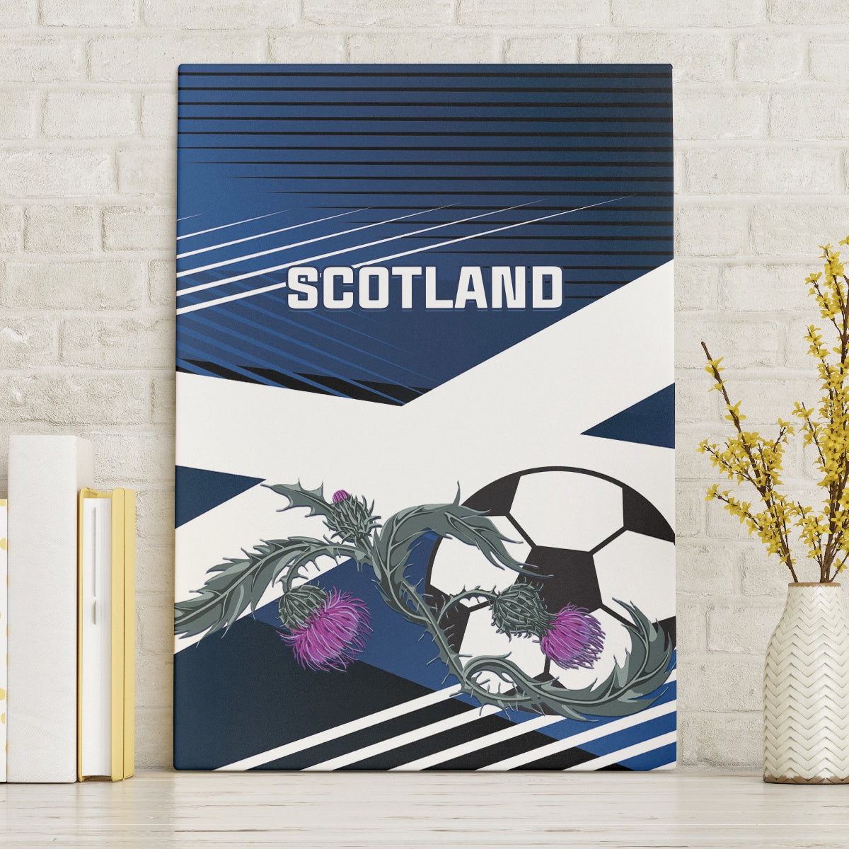 Scotland 2024 Football Canvas Wall Art 2024 Go Champions - Wonder Print Shop