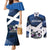 Custom Scotland 2024 Football Couples Matching Mermaid Dress and Long Sleeve Button Shirt 2024 Go Champions