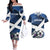 Custom Scotland 2024 Football Couples Matching Off The Shoulder Long Sleeve Dress and Hawaiian Shirt 2024 Go Champions - Wonder Print Shop