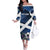 Custom Scotland 2024 Football Family Matching Off The Shoulder Long Sleeve Dress and Hawaiian Shirt 2024 Go Champions - Wonder Print Shop