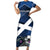 Custom Scotland 2024 Football Family Matching Short Sleeve Bodycon Dress and Hawaiian Shirt 2024 Go Champions - Wonder Print Shop