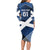 Custom Scotland 2024 Football Long Sleeve Bodycon Dress 2024 Go Champions - Wonder Print Shop