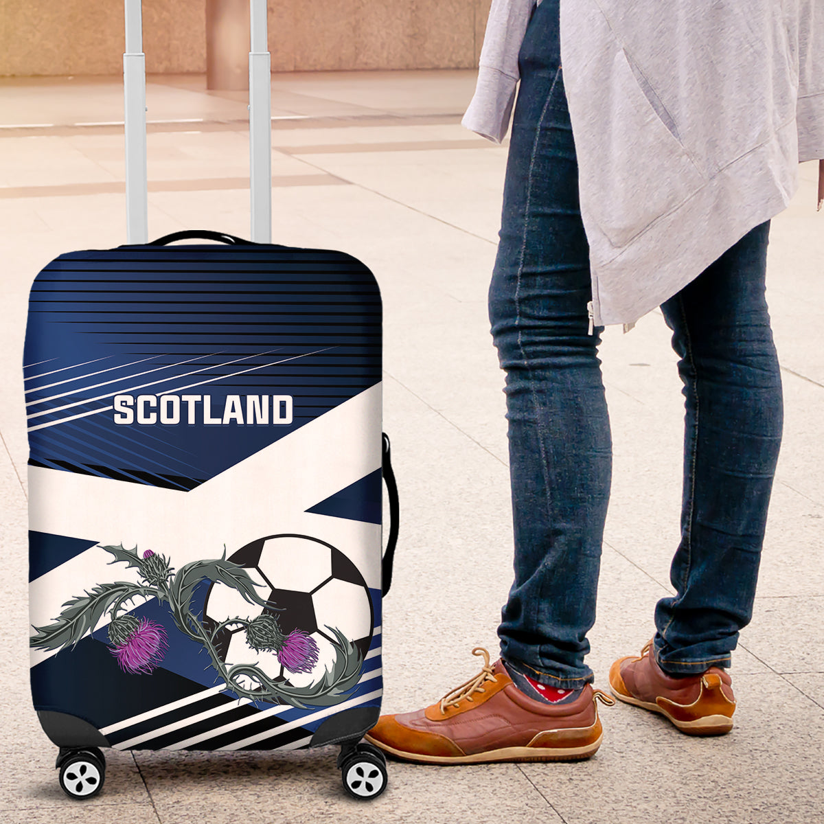 Scotland 2024 Football Luggage Cover 2024 Go Champions - Wonder Print Shop