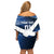 Custom Scotland 2024 Football Off Shoulder Short Dress 2024 Go Champions - Wonder Print Shop