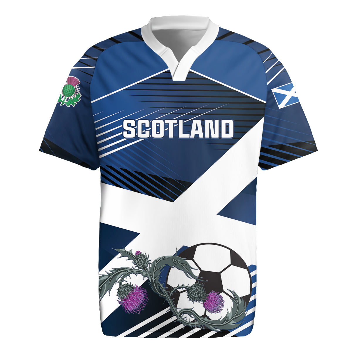 Custom Scotland 2024 Football Rugby Jersey 2024 Go Champions