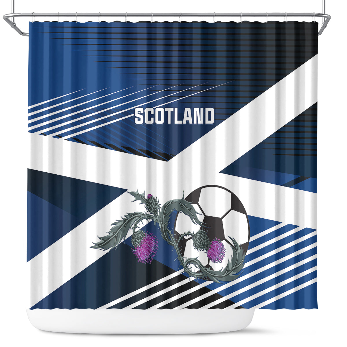 Scotland 2024 Football Shower Curtain 2024 Go Champions