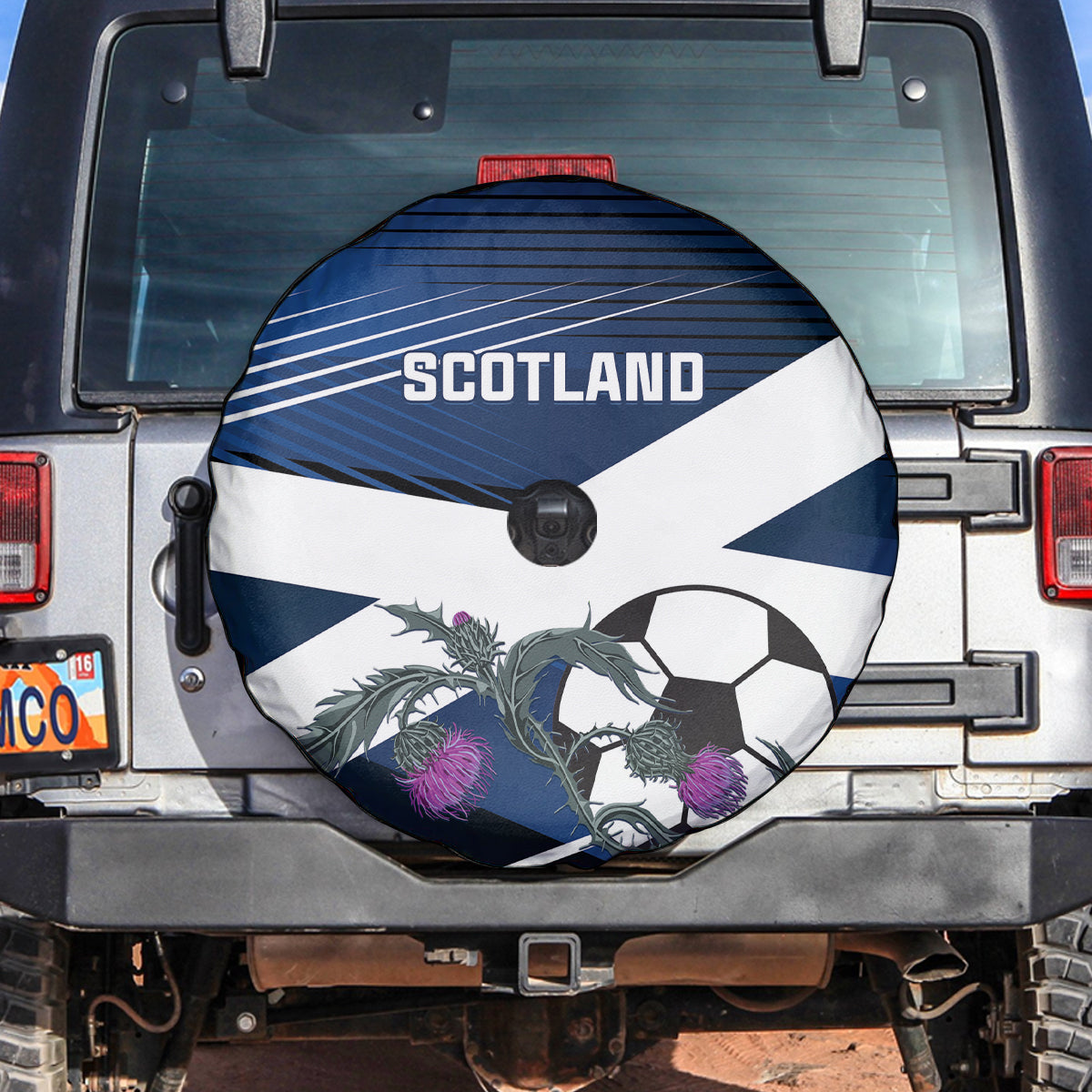 Scotland 2024 Football Spare Tire Cover 2024 Go Champions