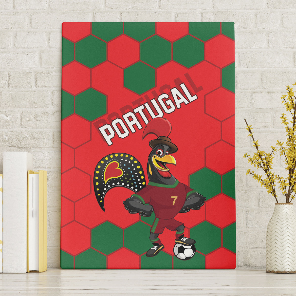 Portugal 2024 Football Canvas Wall Art 2024 Go Champions - Wonder Print Shop