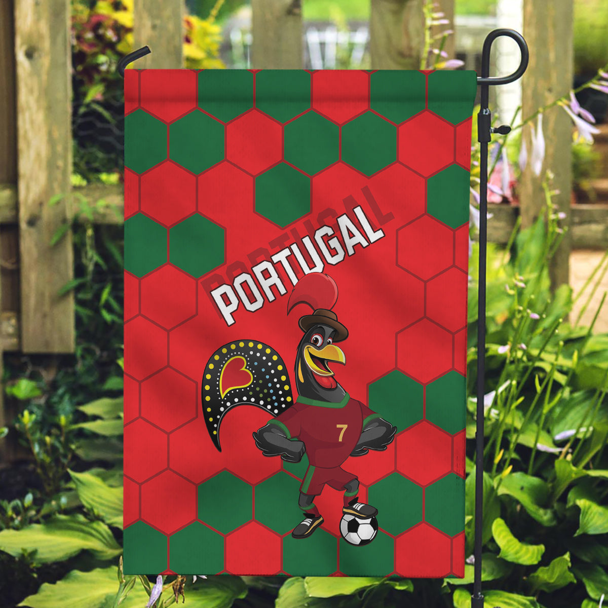 Portugal 2024 Football Garden Flag 2024 Go Champions - Wonder Print Shop