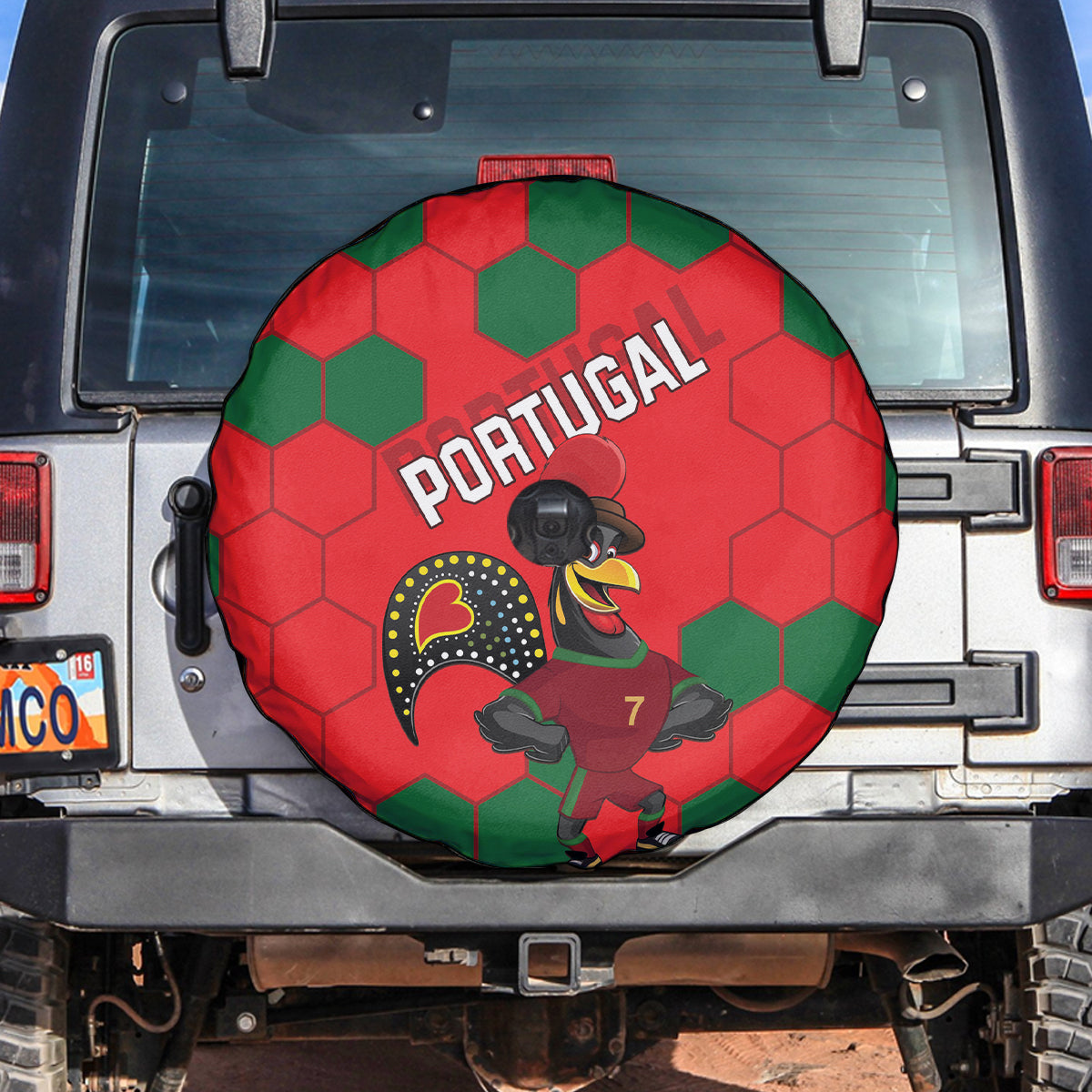 Portugal 2024 Football Spare Tire Cover 2024 Go Champions - Wonder Print Shop