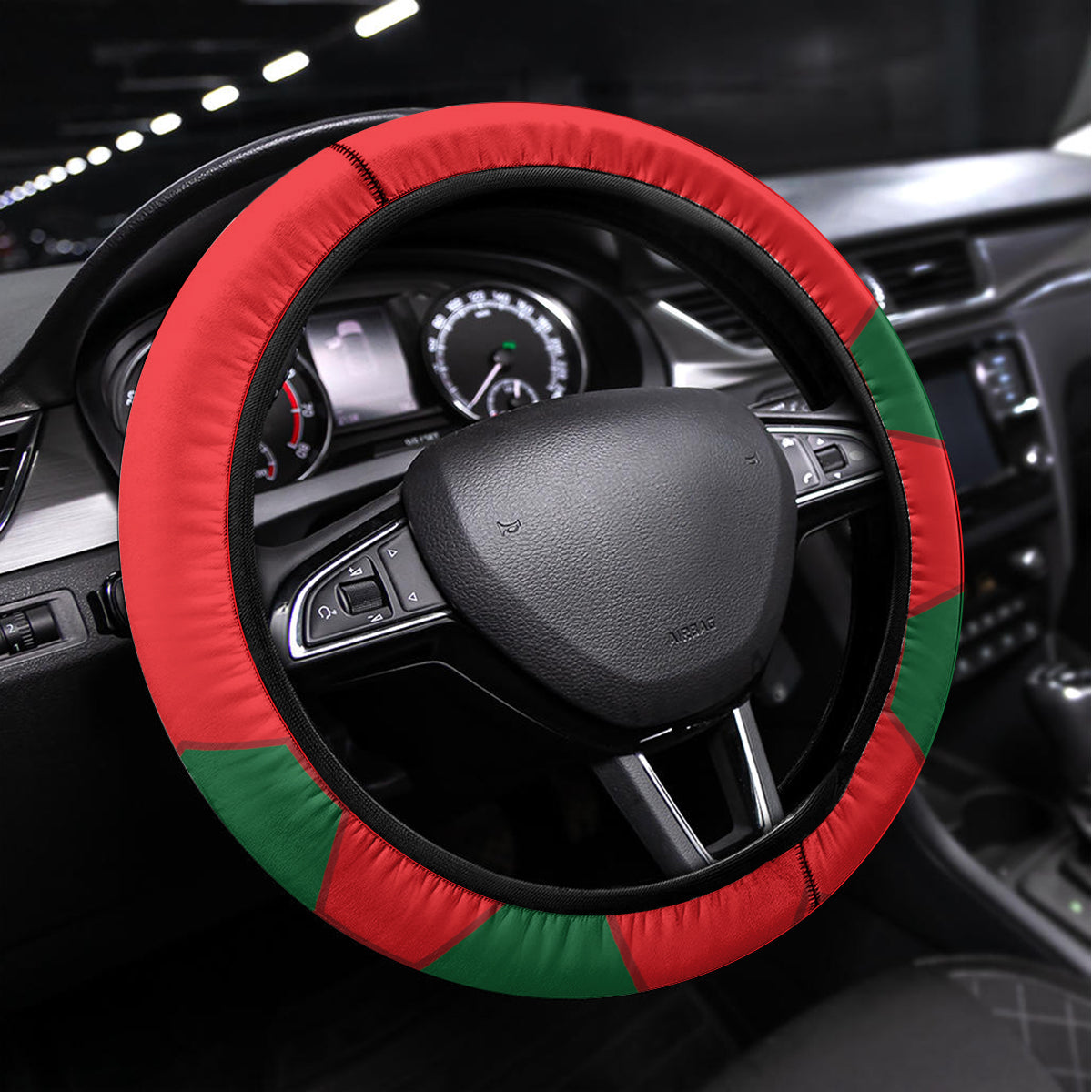 Portugal 2024 Football Steering Wheel Cover 2024 Go Champions - Wonder Print Shop