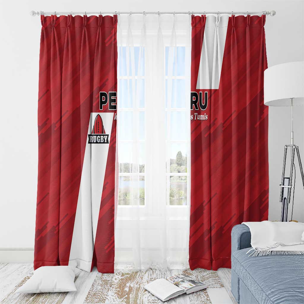 Rugby Peru Window Curtain Los Tumis Go Champions