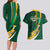 South Africa Rugby Couples Matching Long Sleeve Bodycon Dress and Hawaiian Shirt Springboks Go Champions World Cup 2023 - Wonder Print Shop