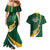 South Africa Rugby Couples Matching Mermaid Dress And Hawaiian Shirt Springboks Go Champions World Cup 2023 - Wonder Print Shop