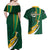 South Africa Rugby Couples Matching Off Shoulder Maxi Dress and Hawaiian Shirt Springboks Go Champions World Cup 2023 - Wonder Print Shop