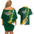 South Africa Rugby Couples Matching Off Shoulder Short Dress and Hawaiian Shirt Springboks Go Champions World Cup 2023 - Wonder Print Shop