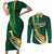 South Africa Rugby Couples Matching Short Sleeve Bodycon Dress and Long Sleeve Button Shirts Springboks Go Champions World Cup 2023 - Wonder Print Shop