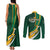 South Africa Rugby Couples Matching Tank Maxi Dress and Long Sleeve Button Shirts Springboks Go Champions World Cup 2023 - Wonder Print Shop