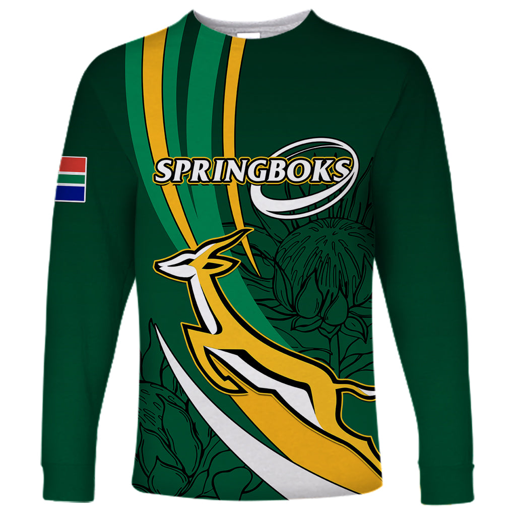 South Africa Rugby Long Sleeve Shirt Springboks Go Champions World Cup 2023 - Wonder Print Shop