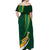 South Africa Rugby Off Shoulder Maxi Dress Springboks Go Champions World Cup 2023 - Wonder Print Shop