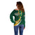 South Africa Rugby Off Shoulder Sweater Springboks Go Champions World Cup 2023 - Wonder Print Shop