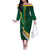 South Africa Rugby Off The Shoulder Long Sleeve Dress Springboks Go Champions World Cup 2023 - Wonder Print Shop