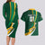 Personalised South Africa Rugby Couples Matching Long Sleeve Bodycon Dress and Hawaiian Shirt Springboks Go Champions World Cup 2023 - Wonder Print Shop