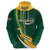 Personalised South Africa Rugby Hoodie Springboks Go Champions World Cup 2023 - Wonder Print Shop