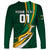 Personalised South Africa Rugby Long Sleeve Shirt Springboks Go Champions World Cup 2023 - Wonder Print Shop