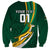 Personalised South Africa Rugby Sweatshirt Springboks Go Champions World Cup 2023 - Wonder Print Shop