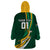 Personalised South Africa Rugby Wearable Blanket Hoodie Springboks Go Champions World Cup 2023 - Wonder Print Shop