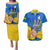 Ukraine Independence Day Couples Matching Puletasi Dress and Hawaiian Shirt Ukrainian Trident Special Version - Wonder Print Shop